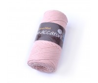 Трикотажний бавовняний шнур Cotton Filled 3 мм, колір Пудра