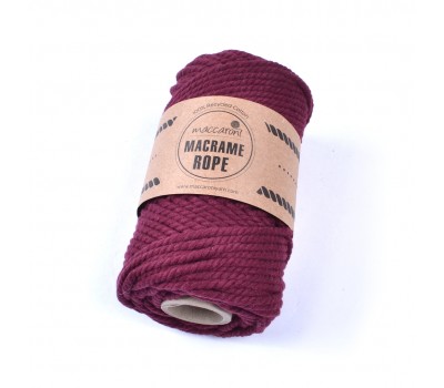 Еко шнур Macrame Rope 4 мм Бургунді