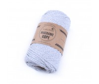 Еко шнур Macrame Rope 4 мм Сірий меланж Еко шнур Macrame Rope 4 мм Сірий меланж