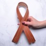 Комплект пришивных ручек из натуральной кожи для шоперов 70х2см
