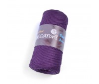 Трикотажний бавовняний шнур Cotton Filled 3 мм, колір Сливовий